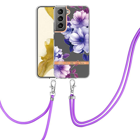 Funda Silicona Gel Goma Patron de Moda Carcasa Y22B para Samsung Galaxy S21 5G Morado