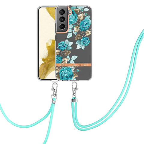 Funda Silicona Gel Goma Patron de Moda Carcasa Y22B para Samsung Galaxy S21 Plus 5G Cian