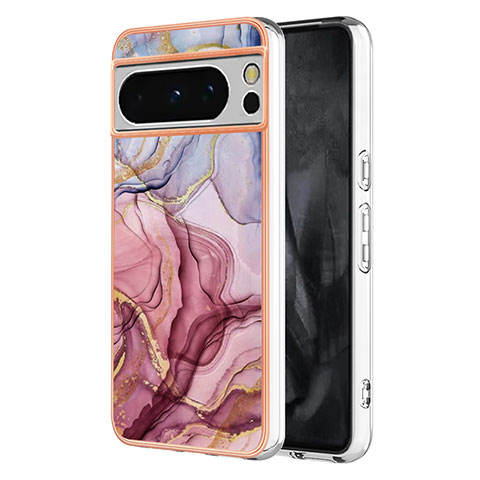 Funda Silicona Gel Goma Patron de Moda Carcasa YB1 para Google Pixel 8 Pro 5G Rosa