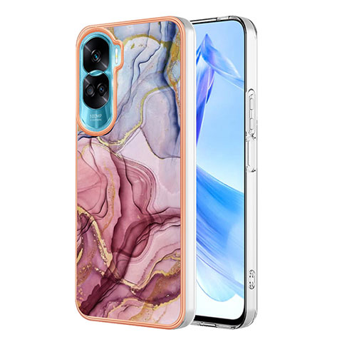 Funda Silicona Gel Goma Patron de Moda Carcasa YB1 para Huawei Honor 90 Lite 5G Purpura Claro