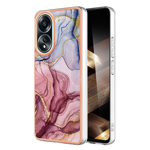 Funda Silicona Gel Goma Patron de Moda Carcasa YB1 para Oppo A18 Purpura Claro