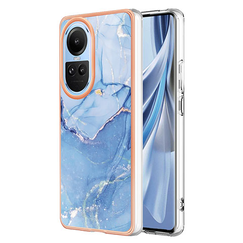 Funda Silicona Gel Goma Patron de Moda Carcasa YB1 para Oppo Reno10 5G Azul