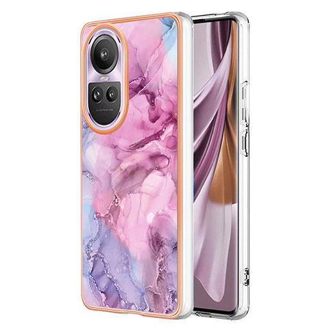 Funda Silicona Gel Goma Patron de Moda Carcasa YB1 para Oppo Reno10 Pro+ Plus 5G Rosa