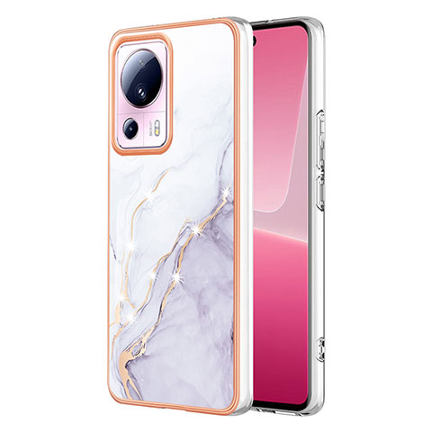 Funda Silicona Gel Goma Patron de Moda Carcasa YB1 para Xiaomi Mi 12 Lite NE 5G Blanco