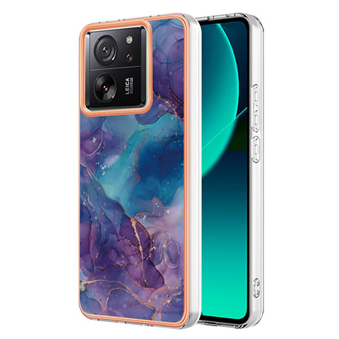 Funda Silicona Gel Goma Patron de Moda Carcasa YB1 para Xiaomi Mi 13T Pro 5G Morado