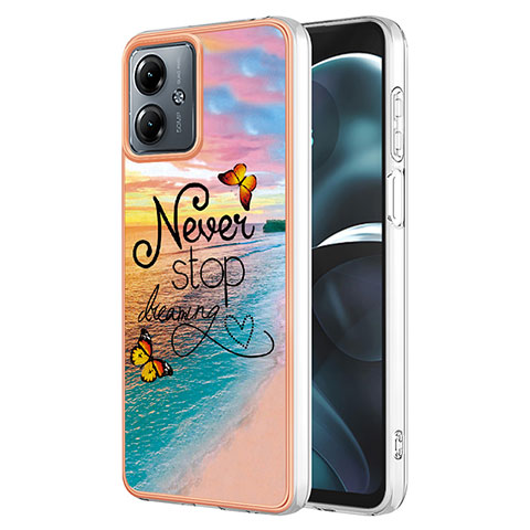 Funda Silicona Gel Goma Patron de Moda Carcasa YB3 para Motorola Moto G14 Multicolor