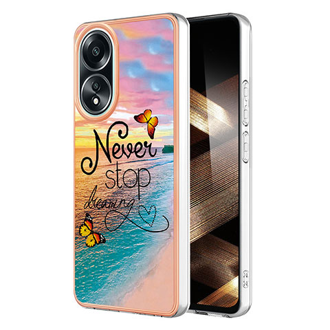 Funda Silicona Gel Goma Patron de Moda Carcasa YB3 para Oppo A18 Multicolor