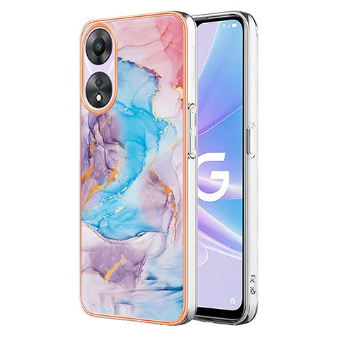 Funda Silicona Gel Goma Patron de Moda Carcasa YB3 para Oppo A58 5G Azul