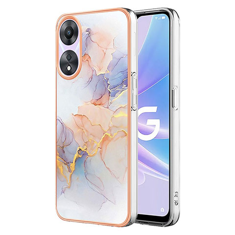 Funda Silicona Gel Goma Patron de Moda Carcasa YB3 para Oppo A78 5G Purpura Claro