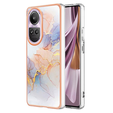 Funda Silicona Gel Goma Patron de Moda Carcasa YB3 para Oppo Reno10 5G Purpura Claro