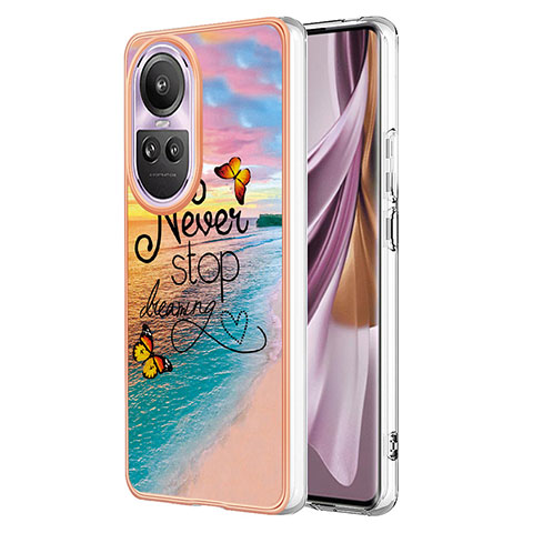 Funda Silicona Gel Goma Patron de Moda Carcasa YB3 para Oppo Reno10 Pro 5G Multicolor