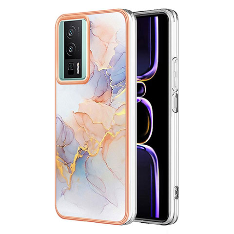 Funda Silicona Gel Goma Patron de Moda Carcasa YB3 para Xiaomi Poco F5 Pro 5G Purpura Claro