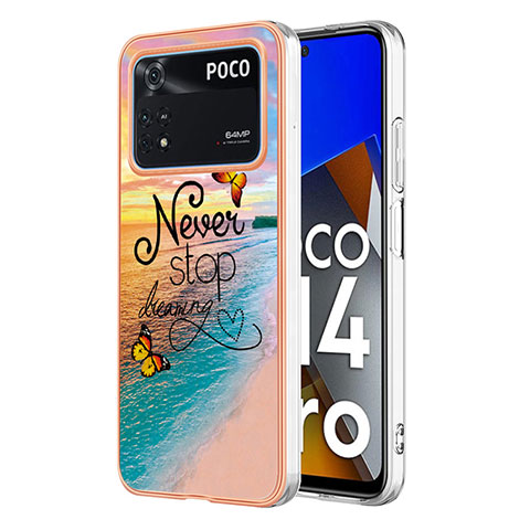 Funda Silicona Gel Goma Patron de Moda Carcasa YB3 para Xiaomi Poco M4 Pro 4G Multicolor