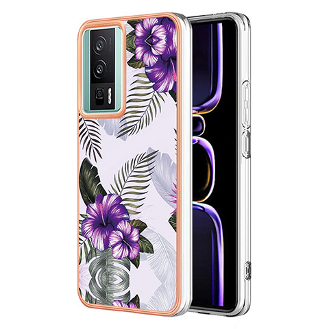 Funda Silicona Gel Goma Patron de Moda Carcasa YB3 para Xiaomi Redmi K60 5G Morado