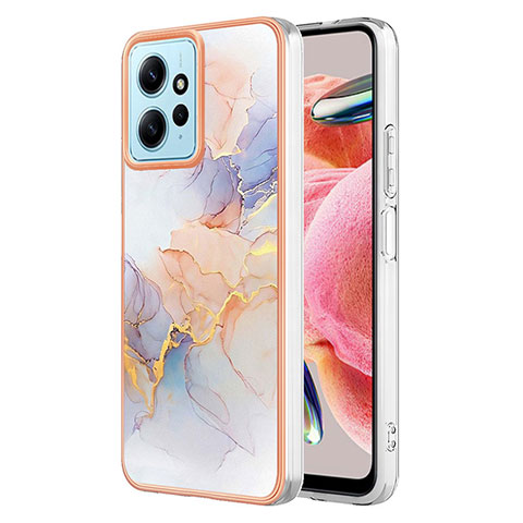 Funda Silicona Gel Goma Patron de Moda Carcasa YB3 para Xiaomi Redmi Note 12 4G Purpura Claro