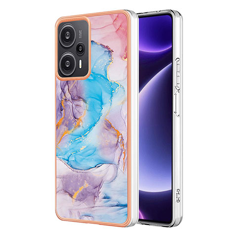 Funda Silicona Gel Goma Patron de Moda Carcasa YB3 para Xiaomi Redmi Note 12 Turbo 5G Azul