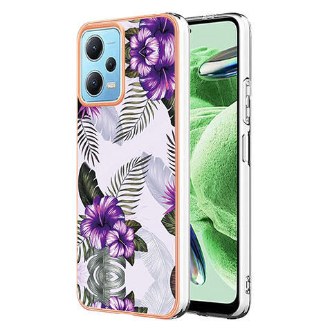 Funda Silicona Gel Goma Patron de Moda Carcasa YB4 para Xiaomi Poco X5 5G Morado