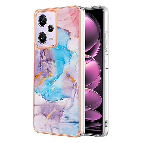 Funda Silicona Gel Goma Patron de Moda Carcasa YB4 para Xiaomi Redmi Note 12 Pro 5G Azul