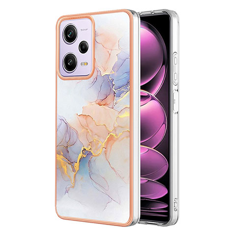 Funda Silicona Gel Goma Patron de Moda Carcasa YB4 para Xiaomi Redmi Note 12 Pro 5G Purpura Claro