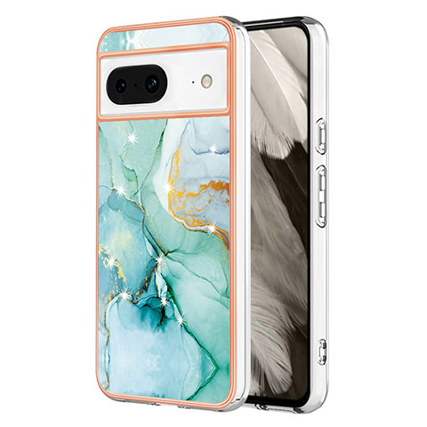 Funda Silicona Gel Goma Patron de Moda Carcasa YB5 para Google Pixel 8 5G Verde