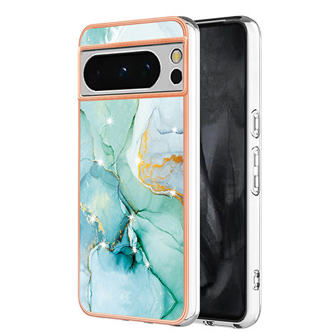 Funda Silicona Gel Goma Patron de Moda Carcasa YB5 para Google Pixel 8 Pro 5G Verde