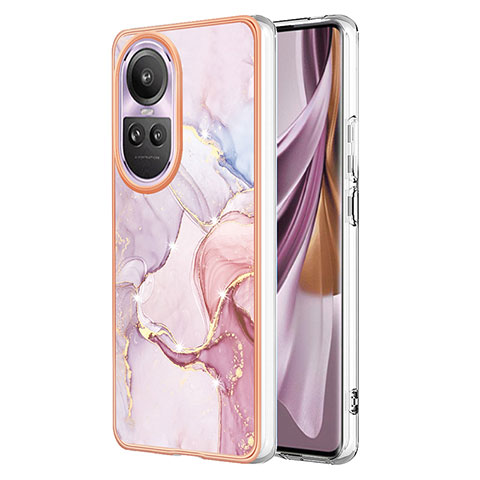 Funda Silicona Gel Goma Patron de Moda Carcasa YB5 para Oppo Reno10 Pro 5G Rosa