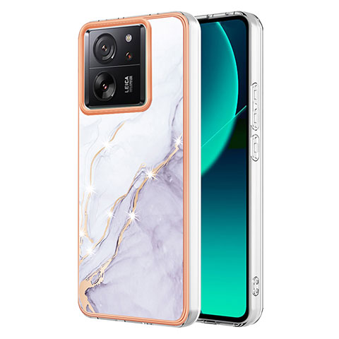 Funda Silicona Gel Goma Patron de Moda Carcasa YB5 para Xiaomi Mi 13T 5G Blanco