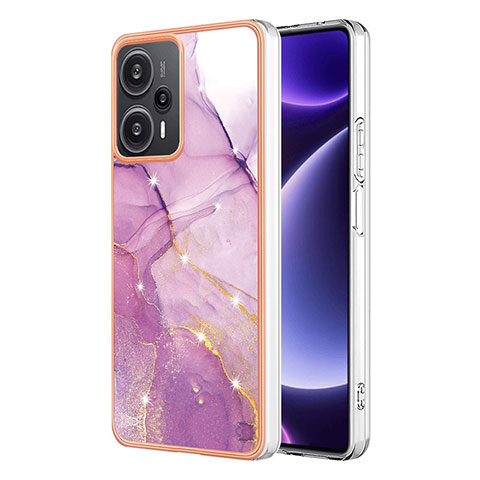 Funda Silicona Gel Goma Patron de Moda Carcasa YB5 para Xiaomi Poco F5 5G Purpura Claro