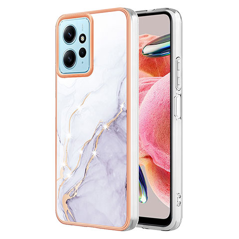 Funda Silicona Gel Goma Patron de Moda Carcasa YB5 para Xiaomi Redmi Note 12 4G Blanco