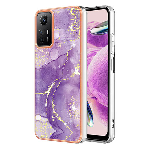 Funda Silicona Gel Goma Patron de Moda Carcasa YB5 para Xiaomi Redmi Note 12S Morado