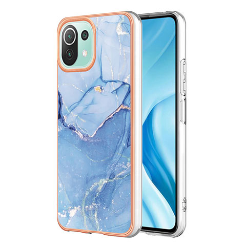 Funda Silicona Gel Goma Patron de Moda Carcasa YB7 para Xiaomi Mi 11 Lite 5G NE Azul