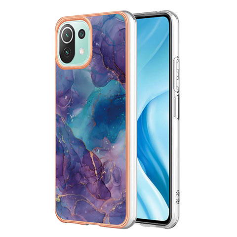 Funda Silicona Gel Goma Patron de Moda Carcasa YB7 para Xiaomi Mi 11 Lite 5G NE Morado