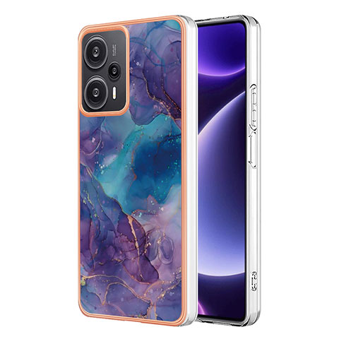 Funda Silicona Gel Goma Patron de Moda Carcasa YB7 para Xiaomi Poco F5 5G Morado