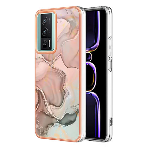 Funda Silicona Gel Goma Patron de Moda Carcasa YB7 para Xiaomi Poco F5 Pro 5G Rosa