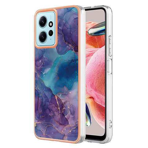 Funda Silicona Gel Goma Patron de Moda Carcasa YB7 para Xiaomi Redmi Note 12 4G Morado