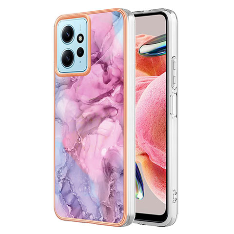 Funda Silicona Gel Goma Patron de Moda Carcasa YB7 para Xiaomi Redmi Note 12 4G Purpura Claro