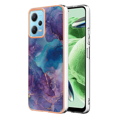 Funda Silicona Gel Goma Patron de Moda Carcasa YB7 para Xiaomi Redmi Note 12 5G Morado