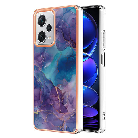 Funda Silicona Gel Goma Patron de Moda Carcasa YB7 para Xiaomi Redmi Note 12 Explorer Morado