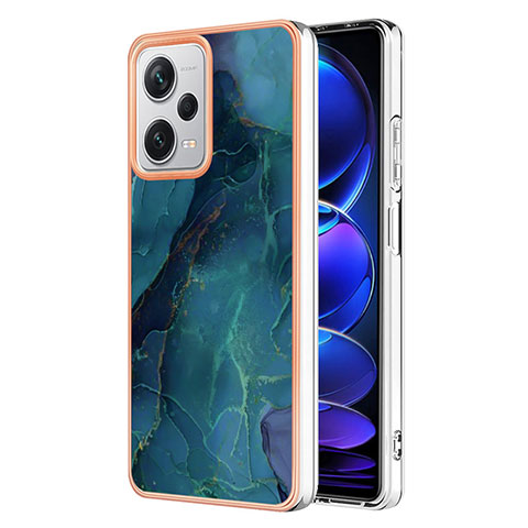 Funda Silicona Gel Goma Patron de Moda Carcasa YB7 para Xiaomi Redmi Note 12 Pro+ Plus 5G Verde