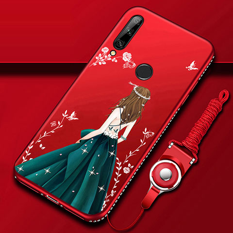 Funda Silicona Gel Goma Vestido de Novia Carcasa para Huawei Enjoy 10 Plus Multicolor