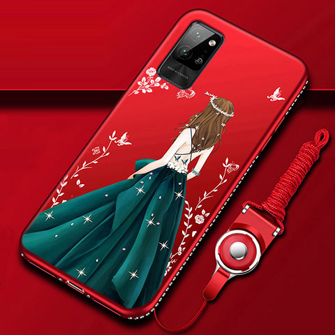 Funda Silicona Gel Goma Vestido de Novia Carcasa para Huawei Honor Play4 Pro 5G Multicolor