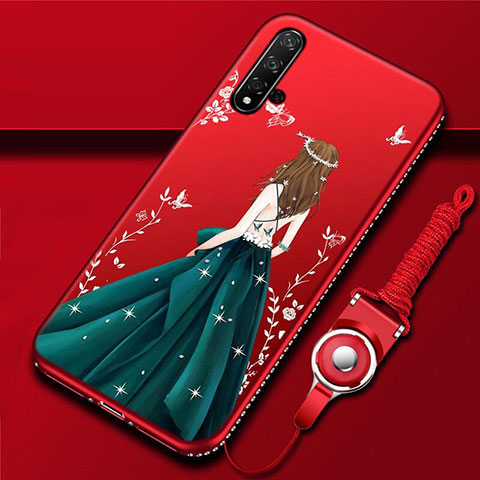 Funda Silicona Gel Goma Vestido de Novia Carcasa para Huawei Nova 5 Multicolor