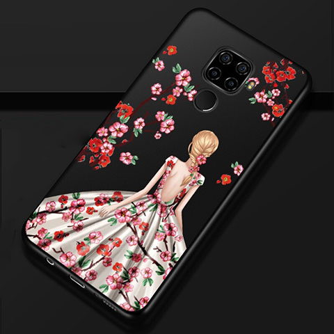 Funda Silicona Gel Goma Vestido de Novia Carcasa para Huawei Nova 5i Pro Marron