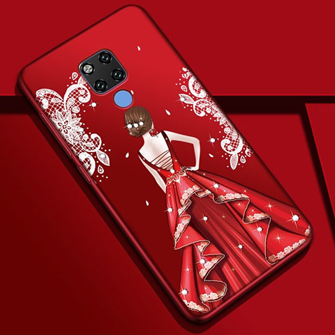 Funda Silicona Gel Goma Vestido de Novia Carcasa S01 para Huawei Mate 20 X 5G Vistoso