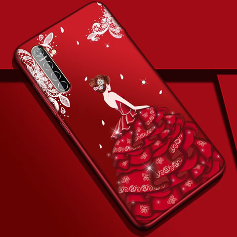 Funda Silicona Gel Goma Vestido de Novia Carcasa S01 para Realme XT Vistoso