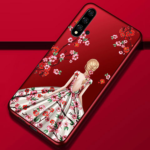 Funda Silicona Gel Goma Vestido de Novia Carcasa S02 para Huawei Nova 5 Multicolor