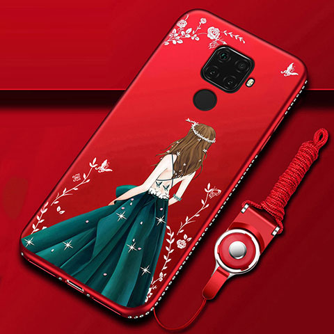 Funda Silicona Gel Goma Vestido de Novia Carcasa S02 para Huawei Nova 5z Multicolor