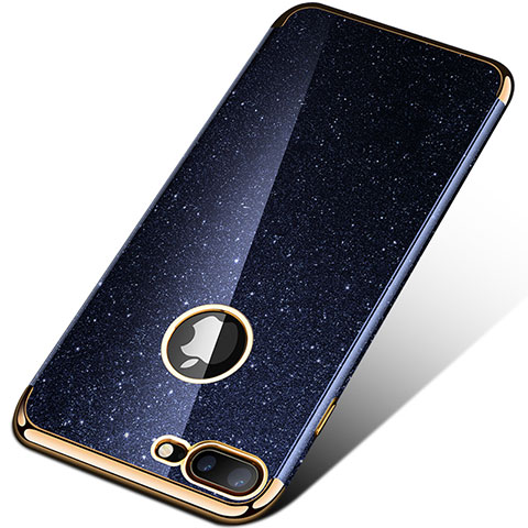 Funda Silicona Goma Bling Bling para Apple iPhone 8 Plus Azul