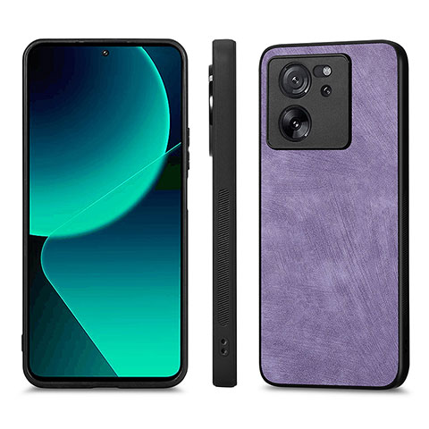 Funda Silicona Goma de Cuero Carcasa AD1 para Xiaomi Redmi K60 Ultra 5G Purpura Claro