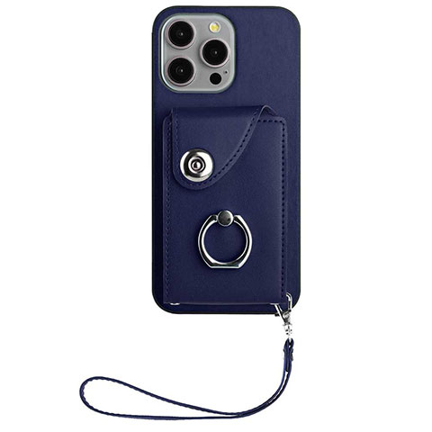 Funda Silicona Goma de Cuero Carcasa BF1 para Apple iPhone 14 Pro Azul